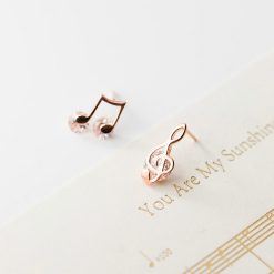 Cercei din argint Rose Sparkling Music-Cercei >> Cercei din argint