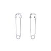 Cercei din argint Safety Pin-Cercei