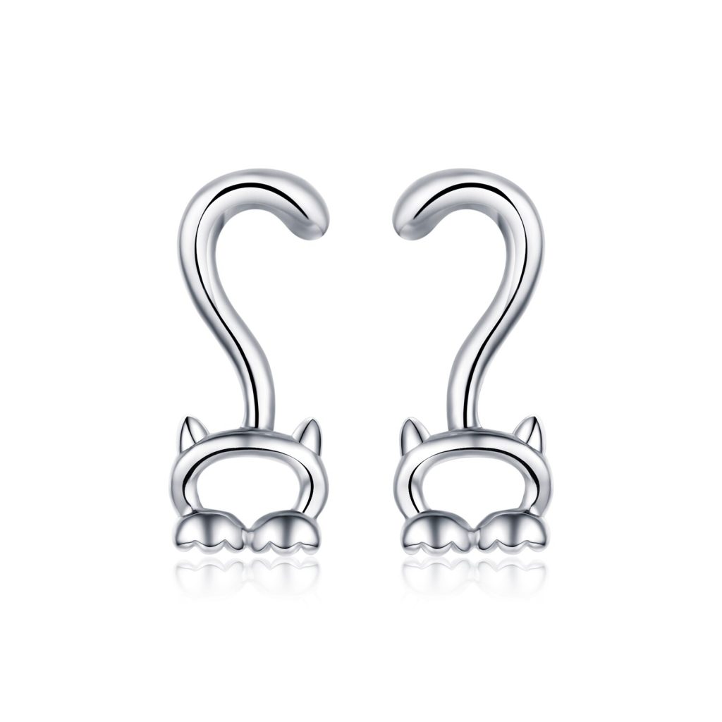 Cercei din argint Silver Cat Tail-Cercei