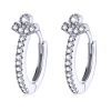 Cercei din argint Silvery Clear Crystals-Cercei >> Cercei din argint