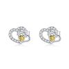 Cercei din argint Yellow Crystal Colors-Cercei >> Cercei din argint