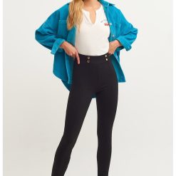 Colanti crop cu talie inalta-FEMEI-