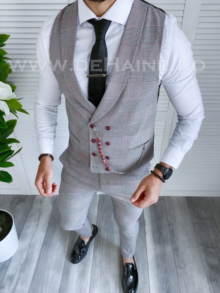 Compleu barbati  Vesta + Pantaloni B4062 P19-1.1-Costume barbati > Compleuri barbati