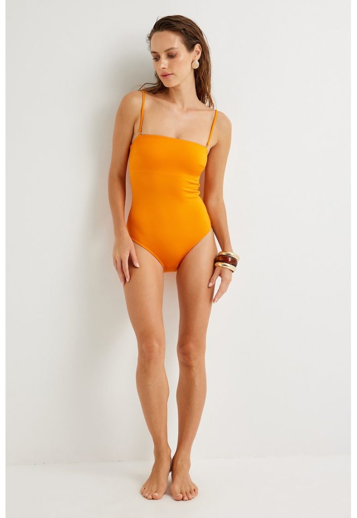 Costum de baie intreg cu bretele ajustabile-FEMEI-