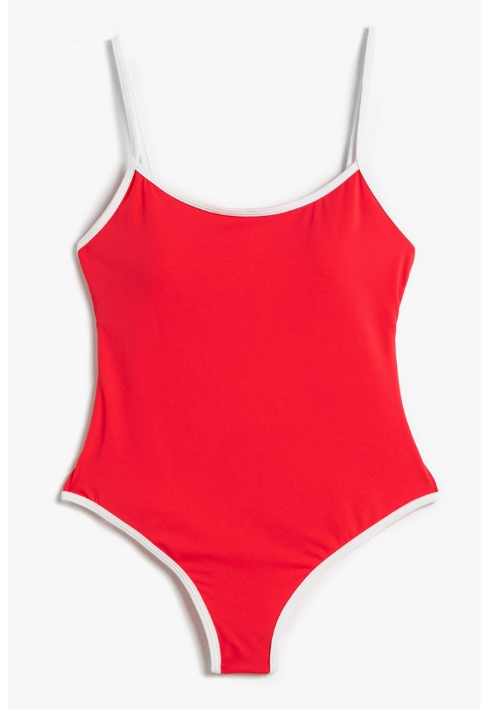 Costum de baie intreg cu bretele subtiri-FEMEI-