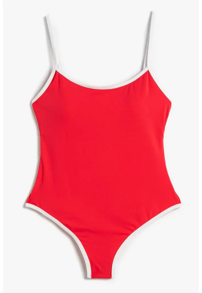 Costum de baie intreg cu bretele subtiri-FEMEI-