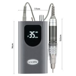 Freza Unghii Portabila StarMotion PRO 35.000 RPM LUXORISE Titanium Silver 3