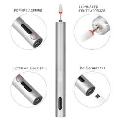 Freza Unghii Portabila TITANIUM PEN PRO LUXORISE Silver 6
