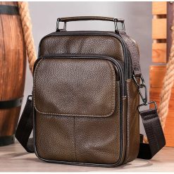 Geanta de umar pentru barbati Atomis GT2592 piele naturala Maro 4