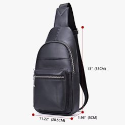 Geanta de umar pentru barbati Baldovin GT3075 piele naturala Negru 4