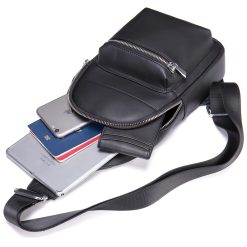 Geanta de umar pentru barbati Baldovin GT3075 piele naturala Negru 6