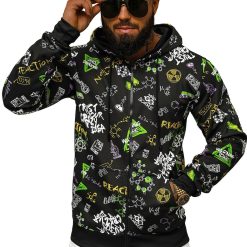 Hanora  pentru barbati Mirroredire Black-BARBATI-IMBRACAMINTE/Hanorace