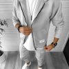 Hanorac barbati slim fit gri deschis 1033 D2-5.1-Hanorace