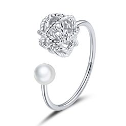 Inel din argint reglabil Silver Ball-Inele