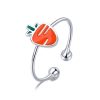 Inel reglabil din argint Cute Carrot-Inele >> Inele din argint