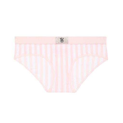 Logo cotton shine patch hiphugger panty l-Imbracaminte-Lenjerie intima