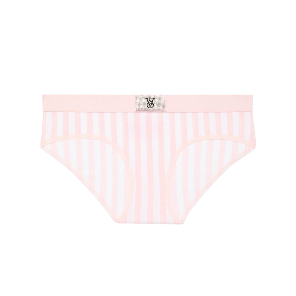 Logo cotton shine patch hiphugger panty s-Imbracaminte-Lenjerie intima