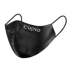Masca Cupio din satin cu Swarovski-Negru-Saloane-