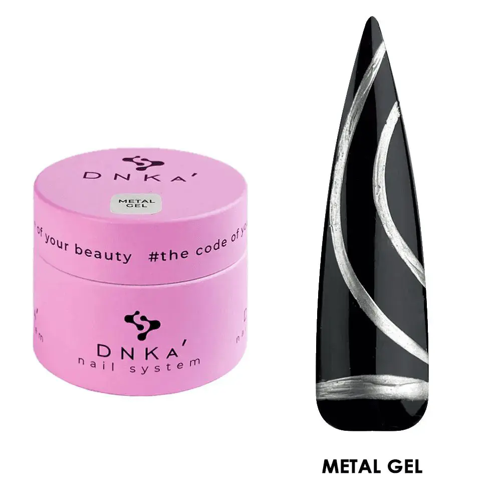 Metal Gel DNKa Silver - Everin-GEL DE UNGHII / GEL DE CONSTRUCTIE ❤️