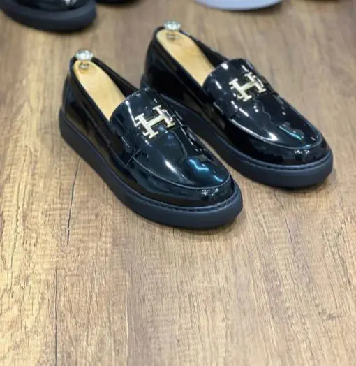 Mocasini barbati casual  negri  piele eco  comozi cu mic defect DEF769  T11-3-Incaltaminte > Mocasini barbati