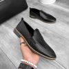 Mocasini barbati negri  tapla subtire  piele eco  comozi 12220 N1–1-Incaltaminte > Mocasini barbati