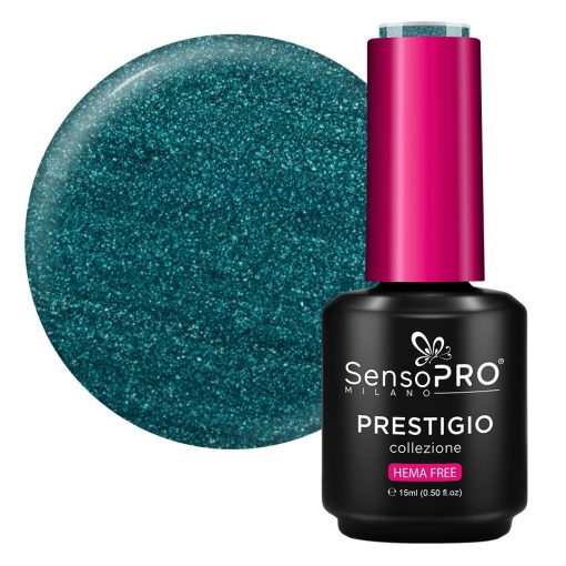 Oja Semipermanenta PRESTIGIO SensoPRO Milano - Emerald Mystery 15ml-Oja Semipermanenta > Oja PRESTIGIO SensoPRO 15ml