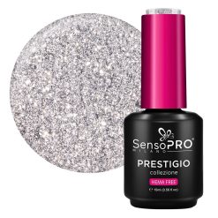 Oja Semipermanenta PRESTIGIO SensoPRO Milano - Silver Luxe 15ml-Oja Semipermanenta > Oja PRESTIGIO SensoPRO 15ml