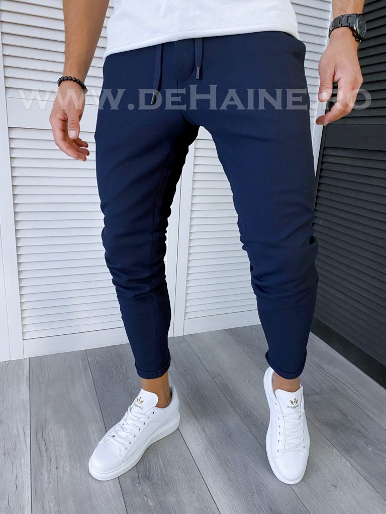 Pantaloni barbati casual  bleumarin B6307 D4-5.3-Pantaloni > Pantaloni casual