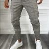Pantaloni barbati casual in carouri B8010 P18-4.1-Pantaloni > Pantaloni casual