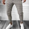 Pantaloni barbati casual regular fit in carouri B7869 P18-5.2-Pantaloni > Pantaloni casual
