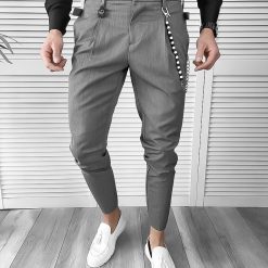 Pantaloni barbati eleganti gri 7149  P19-5.1-Pantaloni > Pantaloni eleganti