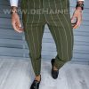Pantaloni barbati eleganti kaki B1798 B6-5.1 U2-Pantaloni > Pantaloni eleganti