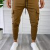 Pantaloni barbati maro smart casual B6052  N8-4.2-Pantaloni > Pantaloni casual