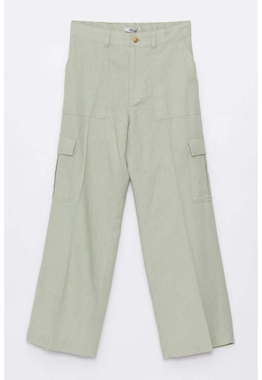 Pantaloni cargo din amestec de in-FEMEI-