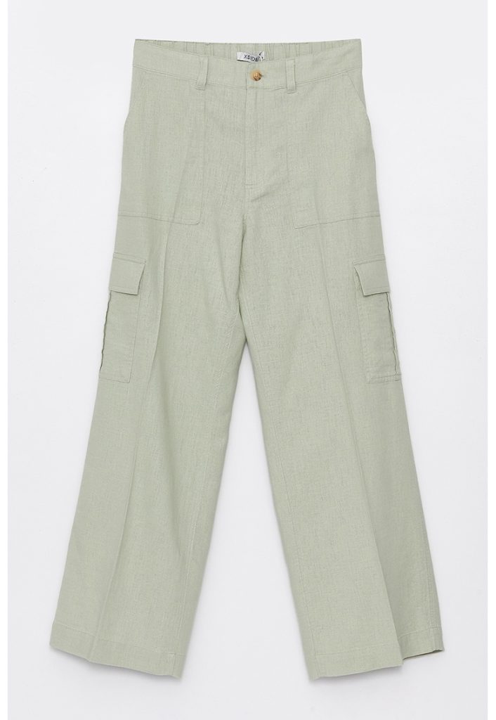 Pantaloni cargo din amestec de in-FEMEI-