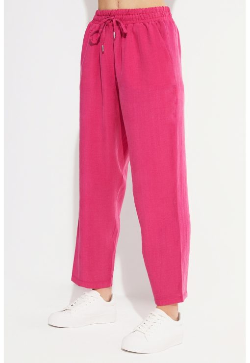 Pantaloni conici din amestec de modal-FEMEI-IMBRACAMINTE/Pantaloni si colanti