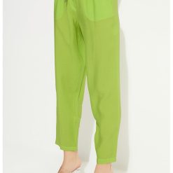 Pantaloni conici din amestec de modal-FEMEI-IMBRACAMINTE/Pantaloni si colanti