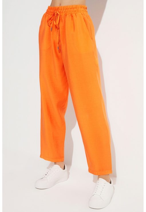 Pantaloni conici din amestec de modal-FEMEI-IMBRACAMINTE/Pantaloni si colanti
