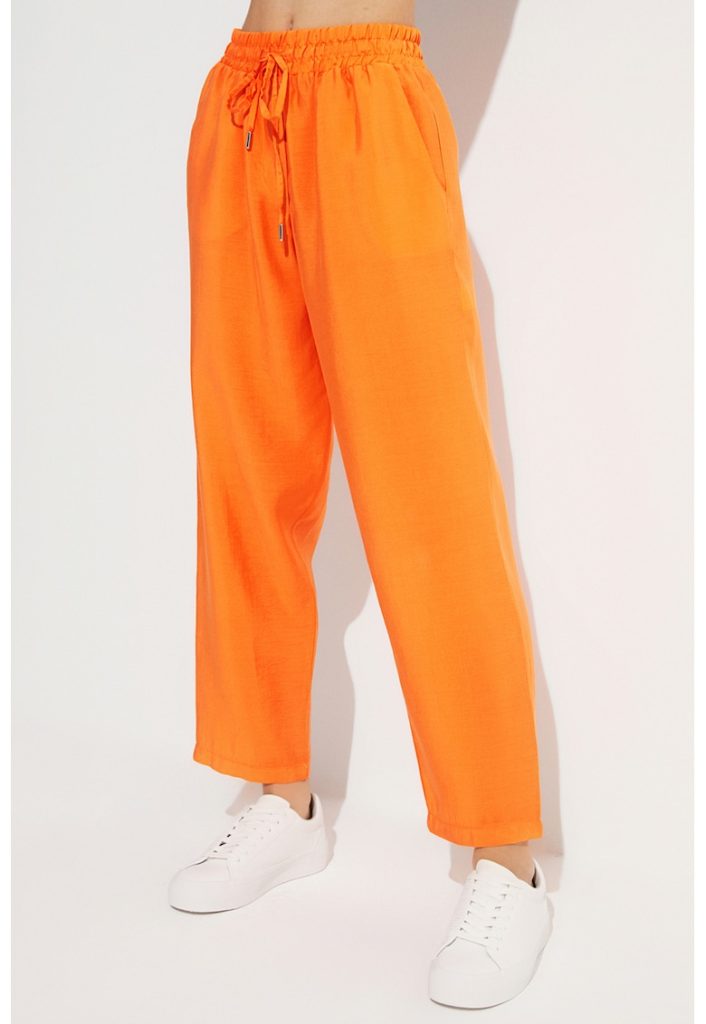 Pantaloni conici din amestec de modal-FEMEI-IMBRACAMINTE/Pantaloni si colanti
