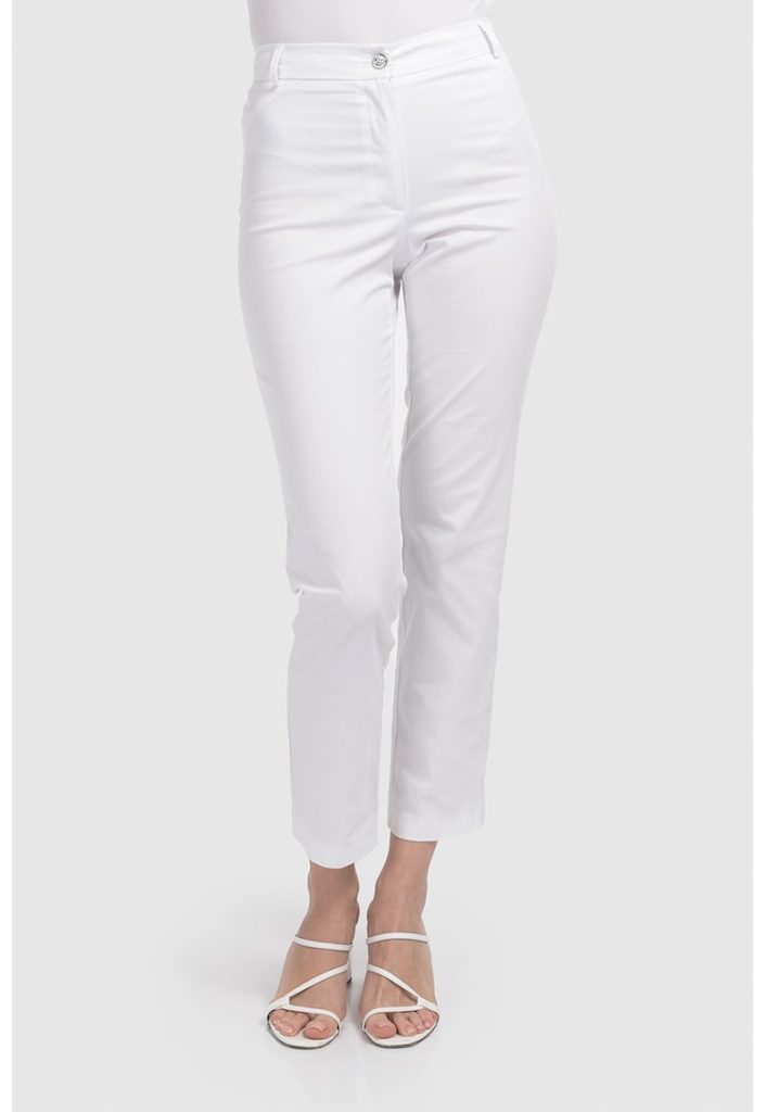 Pantaloni crop cu talie inalta-FEMEI-