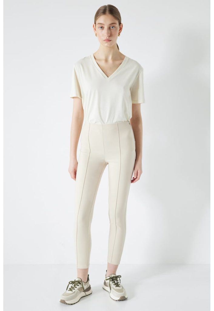 Pantaloni cu talie inalta-FEMEI-