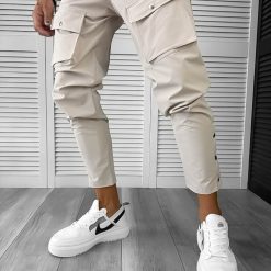 Pantaloni de trening barbati slim fit BEJ 6050 N7-3.1-Pantaloni