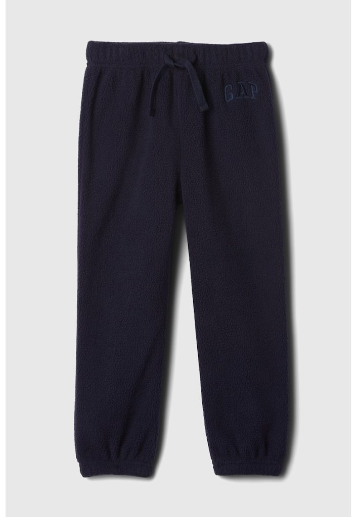 Pantaloni de trening cu blana sherpa si snur-FETE-