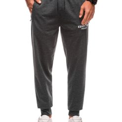 Pantaloni de trening cu buzunare cu fermoar-BARBATI-IMBRACAMINTE/Pantaloni si colanti