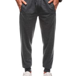 Pantaloni de trening cu buzunare cu fermoar-BARBATI-IMBRACAMINTE/Pantaloni si colanti