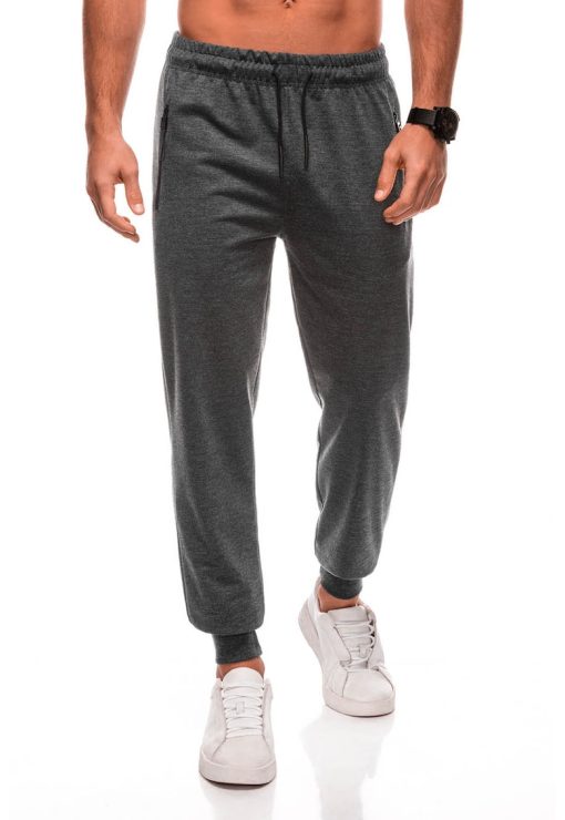 Pantaloni de trening din amestec de bumbac-BARBATI-IMBRACAMINTE/Pantaloni si colanti