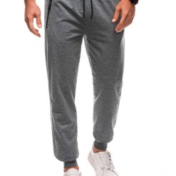 Pantaloni de trening din amestec de bumbac-BARBATI-IMBRACAMINTE/Pantaloni si colanti