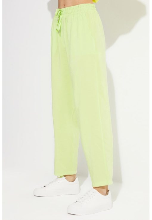 Pantaloni drepti cu snur-FEMEI-IMBRACAMINTE/Pantaloni si colanti