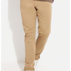 Pantaloni slim fit din amestec de bumbac-BARBATI-