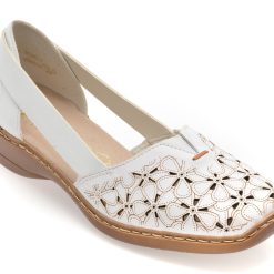 Pantofi RIEKER albi